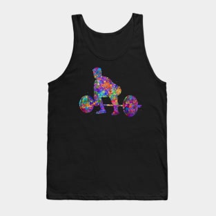 Weightlifter watercolor art Tank Top